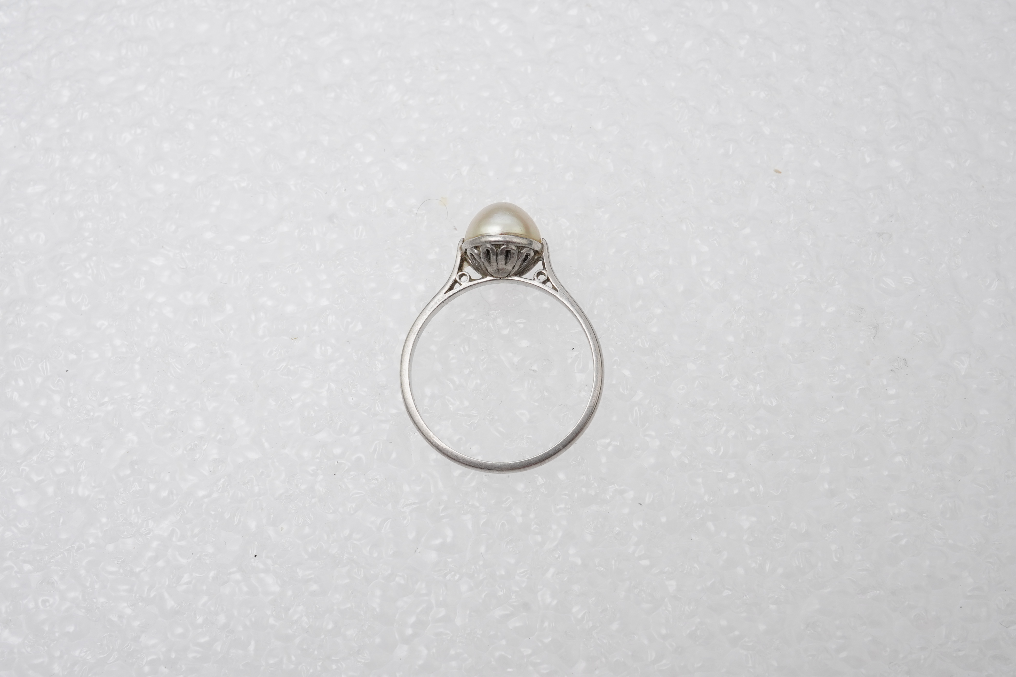 A natural pearl ring, early 20th century